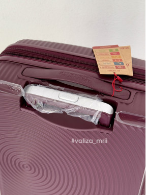 Чемодан American Tourister 7675 - ручная кладь - бургунди