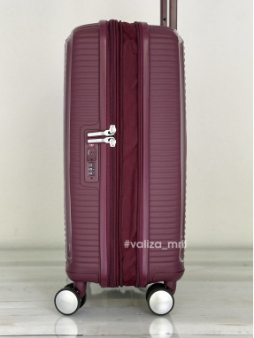 Чемодан American Tourister 7675 - ручная кладь - бургунди