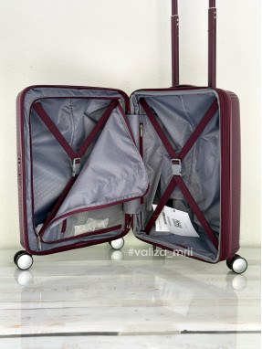 Чемодан American Tourister 7675 - ручная кладь - бургунди