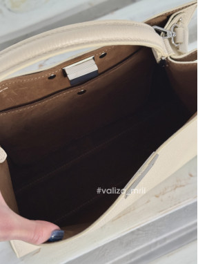 Сумка шоппер з натуральної шкіри 02803 - бежевий