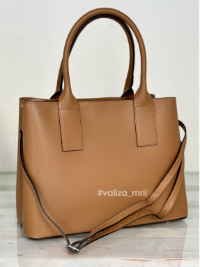 Классическая сумка натуральная кожа Италия 02816 - рыжий