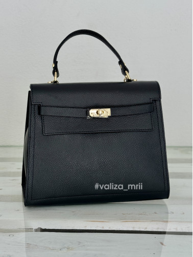 Сумка шкіряна Італія - 03499 - чорний