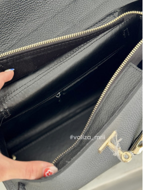 Сумка шкіряна Італія - 03499 - чорний