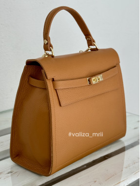 Сумка шкіряна Італія - 03499 - рудий