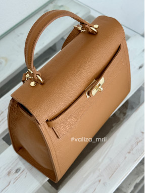 Сумка шкіряна Італія - 03499 - рудий