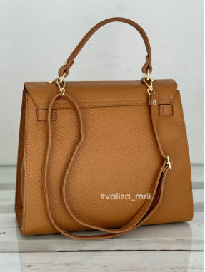 Сумка шкіряна Італія - 03499 - рудий