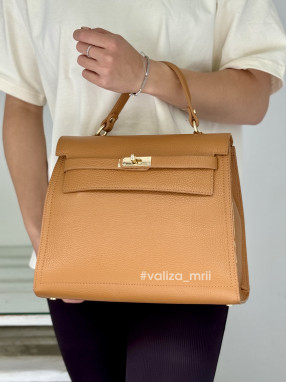 Сумка шкіряна Італія - 03499 - рудий