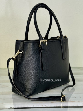 Сумка из натуральной кожи Италия - 03906 - черный