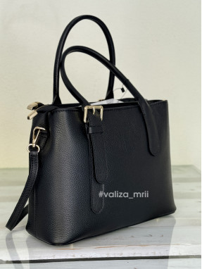 Сумка из натуральной кожи Италия - 03906 - черный