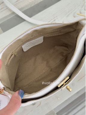 Сумка крос-боді шкіряна Італія - 04001 - білий