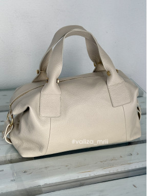 Сумка из натуральной кожи Италия - 04183 - бежевый