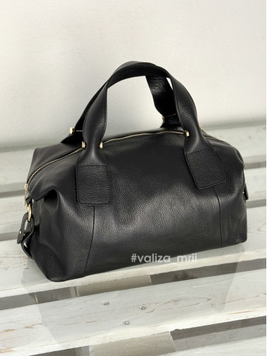Сумка из натуральной кожи Италия - 04183 - черный