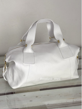 Сумка из натуральной кожи Италия - 04183 - белый