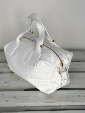 Сумка из натуральной кожи Италия - 04183 - белый