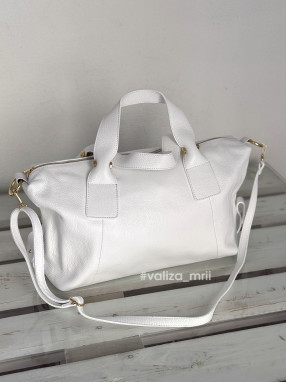 Сумка из натуральной кожи Италия - 04183 - белый