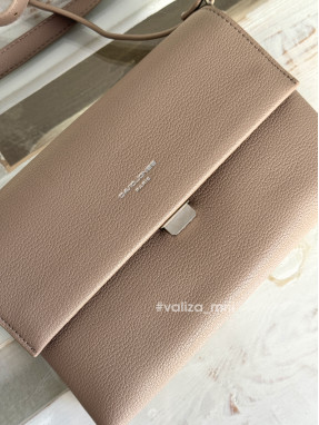 Сумка-клатч David Jones 6919 из качественной екокожи - бежевый