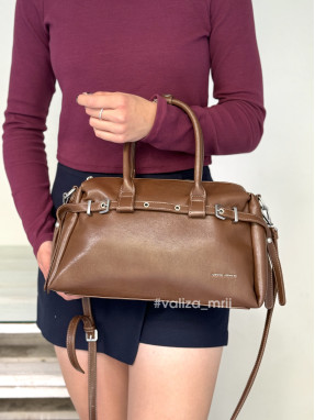 Стильна жіноча сумка з екошкіри David Jones CM7699 - рудий