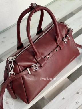 Стильна жіноча сумка з екошкіри David Jones CM7699 - бордо