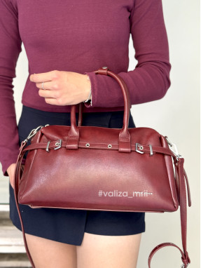 Стильна жіноча сумка з екошкіри David Jones CM7699 - бордо