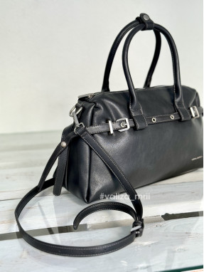 Стильна жіноча сумка з екошкіри David Jones CM7699 - чорний