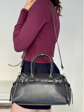 Стильна жіноча сумка з екошкіри David Jones CM7699 - чорний