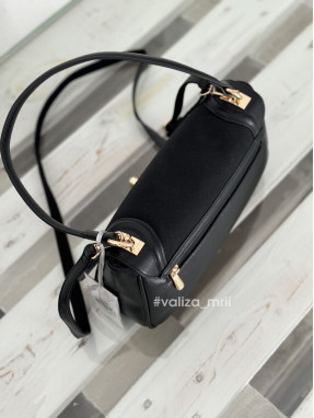 Жіноча сумка багет з екошкіри David Jones CM7705 - чорний