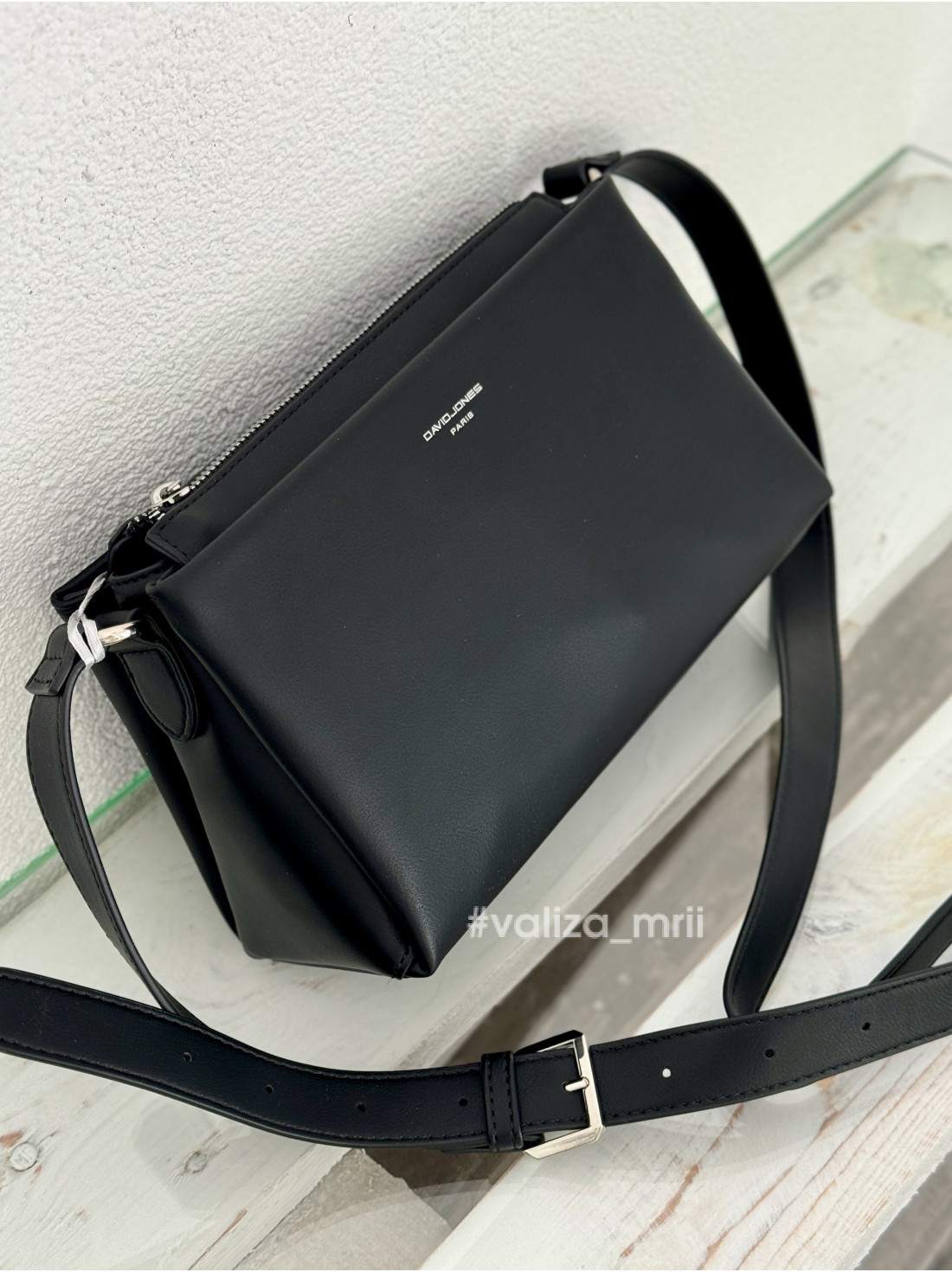 Жіноча сумка з екошкіри David Jones CM7815 - чорний — купити у