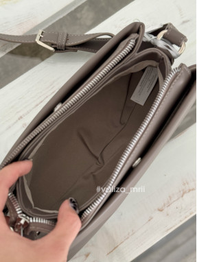 Женская сумка их экокожи David Jones CM7815 - темный тауп