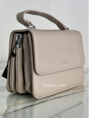 Сумка крос-боді з екошкіри 9308 - сірий