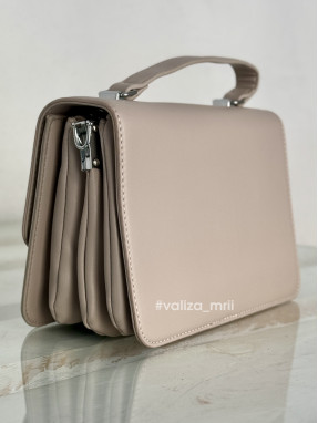 Сумка крос-боді з екошкіри 9308 - сірий