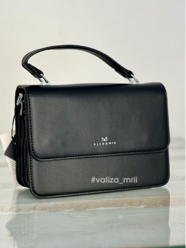 Сумка крос-боді з екошкіри 9308 - чорний