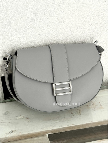 Сумка крос-боді з екошкіри 9396 - сірий