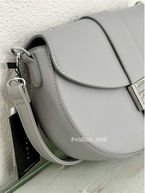Сумка крос-боді з екошкіри 9396 - сірий