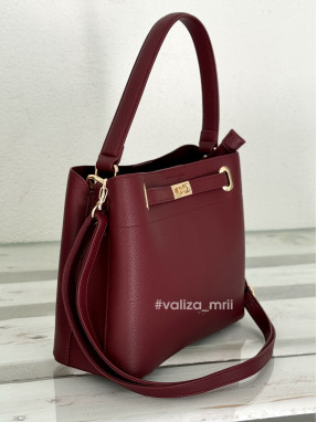Жіноча сумка з екошкіри David Jones CM6829-2 - бордо