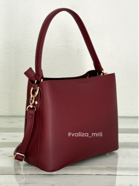 Жіноча сумка з екошкіри David Jones CM6829-2 - бордо