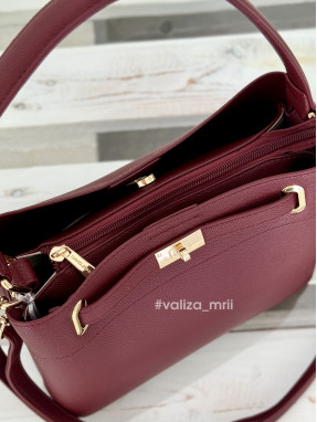 Жіноча сумка з екошкіри David Jones CM6829-2 - бордо