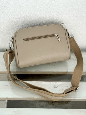 Сумка крос-боді з натуральної шкіри 02909 - капучіно
