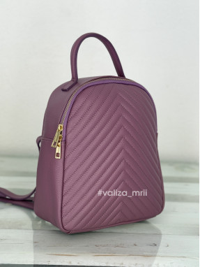 Рюкзак из натуральной кожи Италия 03354 - сливовый