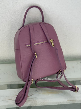 Рюкзак з натуральної шкіри Італія 03354 - сливовий