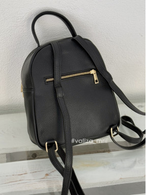 Рюкзак з натуральної шкіри Італія 03354 - чорний