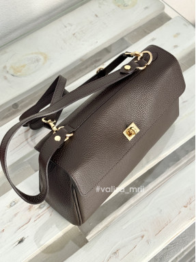 Сумка через плечо натуральная кожа Италия 03835 - шоколад