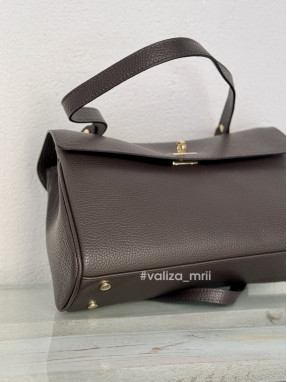 Сумка через плечо натуральная кожа Италия 03835 - шоколад