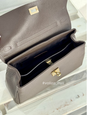 Сумка через плечо натуральная кожа Италия 03835 - шоколад