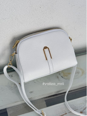 Сумка кросс-боди из натуральной кожи 03912 - белый