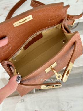 Сумка крос-боді шкіряна Італія - 03930 - темно-рудий