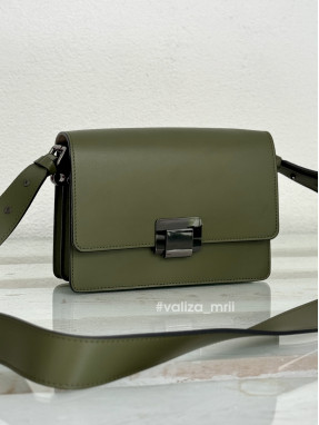 Сумка крос-боді з натуральної шкіри Італія 2203 - хакі