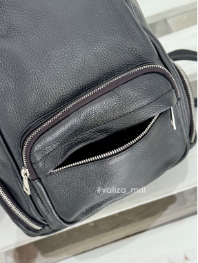 Рюкзак з натуральної шкіри Італія - 2238 - чорний