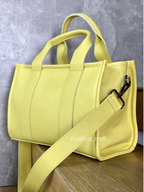 Сумка тоут - Jul натуральная кожа Италия 03538 - лимоновый