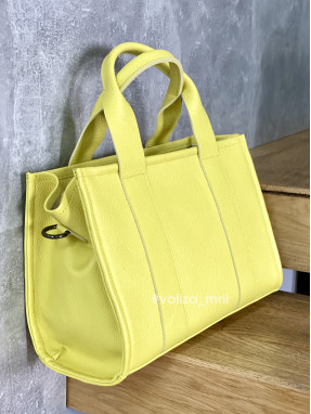 Сумка тоут - Jul натуральная кожа Италия 03538 - лимоновый