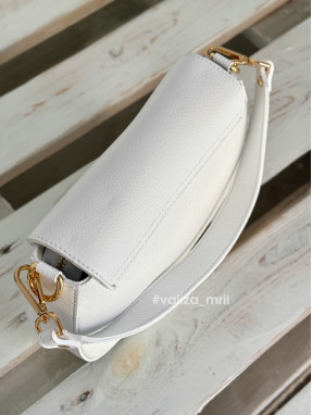 Сумка кросс-боди кожаная Италия - 03438 - белый